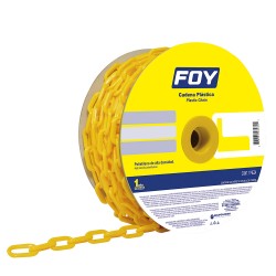 Cadena plast 3mm 1/8" 50m amar
